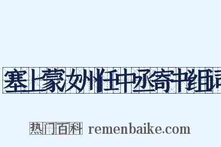 塞上蒙汝州任中丞寄书组词是什么意思的图片